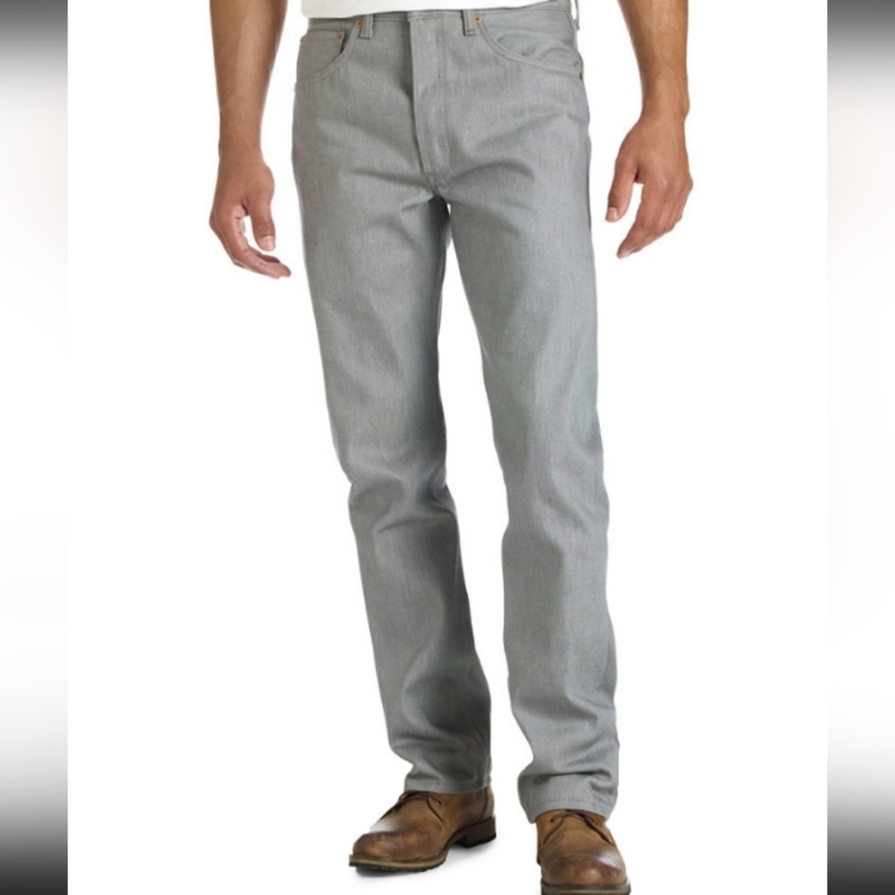 Levi's Men's Light Gray Straight Jeans